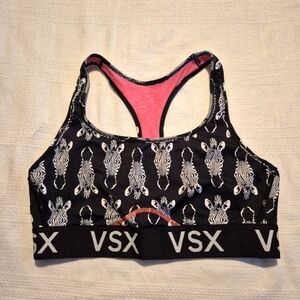 Victoria Sport size large zebra print sports bra no padding VGUC